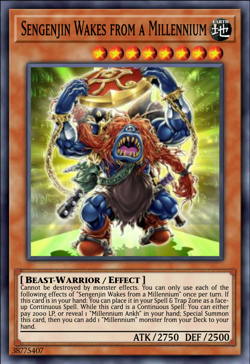 Yugioh! Sengenjin Wakes from a Millennium MP25-EN077 Prismatic Secret Rare - Image 1