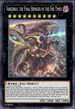 Yugioh! Varudras, the Final Bringer of the End MP25-EN070 Prismatic Secret Rare - Image 1