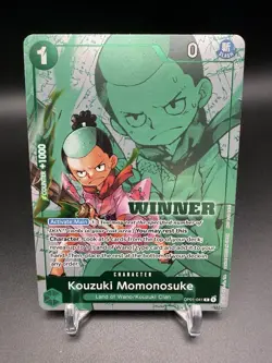 Kouzuki Momonosuke (Winner Pack Vol. 7) OP01-041 R Foil One Piece Promo Card NM - Image 1