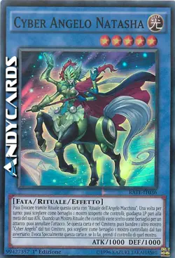 CYBER ANGELO NATASHA (Cyber Angel Natasha) • Super R • RATE IT036 • 1Ed • Yugioh - Image 1