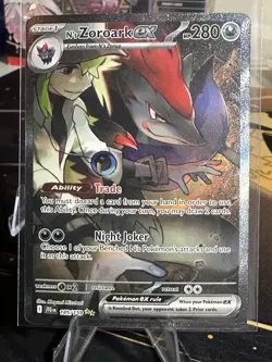 Pokemon TCG Zoroark EX Holo Card 185/159 Sv09: Journey Together - Image 1