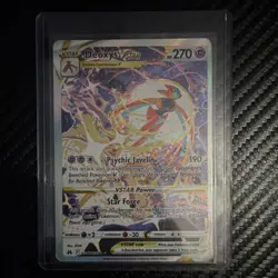 Pokemon Deoxys VSTAR Ultra Rare Full Art Holo GG46/GG70 Crown Zenith Card - Image 1