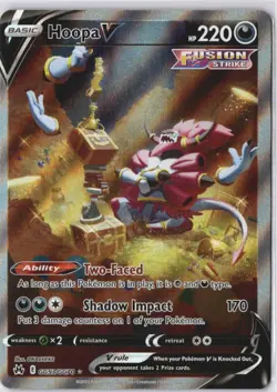 Hoopa V GG53/GG70 Crown Zenith: Galarian Gallery Holo Art Pokemon Card NM - Image 1