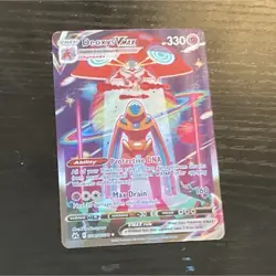 Pokemon Deoxys VMAX Full Art Holo Card GG45/GG70 Crown Zenith Ultra Rare 330 HP - Image 1