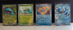 2023 Pokemon 151 Blooming Waters Blastoise 009 Venasaur 003 Promo Card Set - Image 1