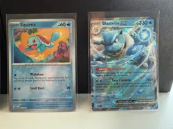2023 Pokemon 151 Blooming Waters Blastoise 009 Venasaur 003 Promo Card Set - Image 3
