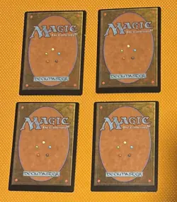 4 X MTG Urza Saga Korean Miscut Cards, Red - Image 2