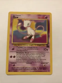 Mew # 8 - Black Star Promo - Pokemon Card Vintage WOTC - Image 1