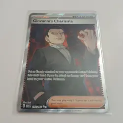Pokemon Cards Giovanni’s Charisma 197/165 Full Art Secret Rare Pokemon 151- (NM) - Image 1