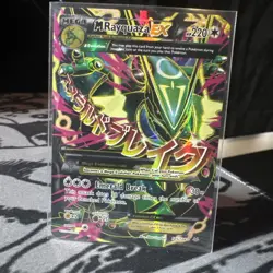 Pokemon TCG M Rayquaza EX Full Art Ultra Rare Card XY Roaring Skies - Image 1