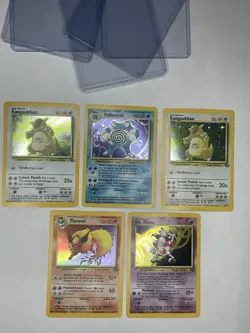Vintage Pokemon Holo Lot WOTC Base Jungle Flareon Poliwrath Mr Mime - Image 3