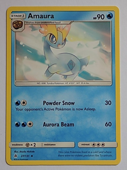 Amaura 27/131 Sun & Moon - Forbidden Light Pokemon - Image 1