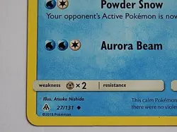 Amaura 27/131 Sun & Moon - Forbidden Light Pokemon - Image 4