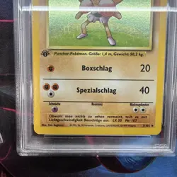 1999 Pokemon German Nockchan-Holo 1st First Edition PSA 7 - Hitmonchan 7/102 - Image 3