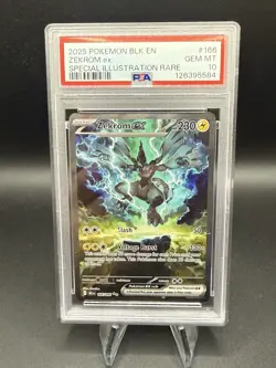 Pokemon 2025 Zekrom ex 166/086 Full Art SIR GEM MINT PSA 10 - Image 1