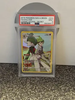 2019 Pokemon Sun & Moon FA/ Gallade Cosmic Eclipse Secret #244 PSA 9 Secret - Image 1