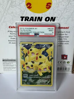 2016 Pokemon XY Generations Pikachu FA Radiant Collection RC29 PSA 9 Mint - Image 1