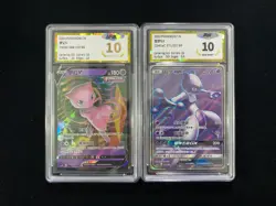 2024 Pokemon TCG S-CHN MewV MewtwoGX CS4bC #048/132 RR PGS10 Lot*2 LU57 - Image 1