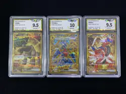 2025 Pokemon TCG S-CHN Garchomp ex CSV5C #161/129 UR PGS10 Full Art Lot*3 LU57 - Image 1