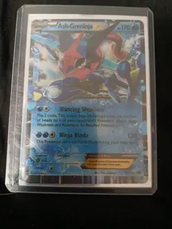 Pokemon TCG Ash-Greninja EX Black Star Promo XY 133 LP Light Play - Image 1
