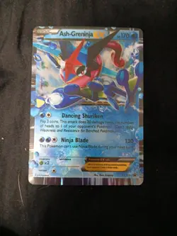 Pokemon TCG Ash-Greninja EX Black Star Promo XY 133 LP Light Play - Image 3