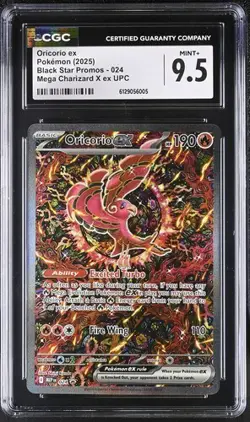 Oricorio EX *CGC 9.5* Full Art *Phantasmal Flames UPC Promo* #24 * Pokemon - Image 1