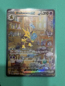 Pokemon Alakazam ex 201/165 Special Illustration Rare Full Art Holo HP 310 EX - Image 1