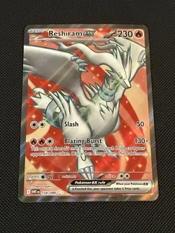 Pokemon TCG White Flare 158/086 Reshiram Ex Ultra Rare - NM - Image 1