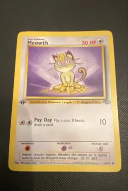 Meowth 56/64 Jungle - 1st Edition - Pokemon - Image 1