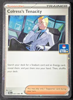 2025 Pokemon COLRESS'S TENACITY #057/064 Pokemon Gym Promo Pack English - Image 1