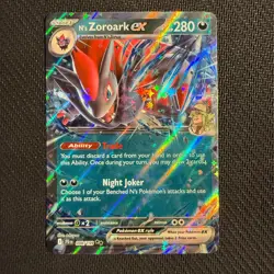 N's Zoroark ex 098/159 NM Double Rare Sv: Journey Together Pokemon TCG - Image 1