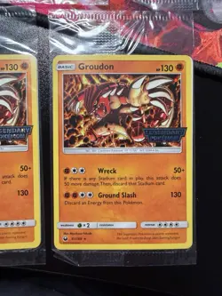 Pokemon Sealed Groudon Rare Promo GameStop Legendary Stamp 81/168 Sealed 5x - Image 5