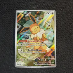 Eevee 173 NM Illustration Rare SV: Black Star Promo Pokemon TCG - Image 1