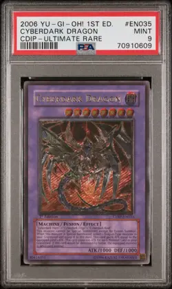 Yu-Gi-Oh! Cyberdark Dragon CDIP-EN035 Ultimate Rare 1st Edition PSA - Image 1