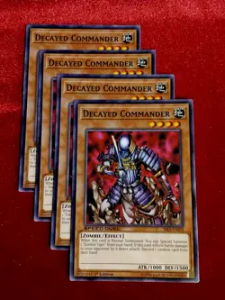 Yu-Gi-Oh! (x4) Decayed Commander SBLS-EN032 1st Edition Regular - Unplayed Mint+ - Image 1