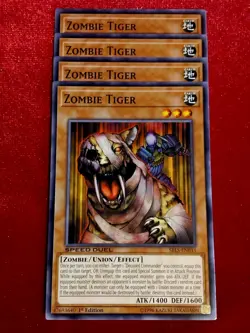 (x4) Zombie Tiger SBLS-EN033 Yu-Gi-Oh! 1st Edition - Unplayed Mint+ - Image 1