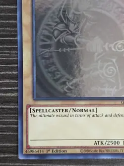 Yugioh! Dark Magician GFTP-EN128 Ghost Rare 1st Edition LP Lightly Played EX - Image 3