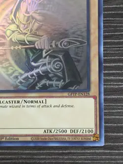 Yugioh! Dark Magician GFTP-EN128 Ghost Rare 1st Edition LP Lightly Played EX - Image 5