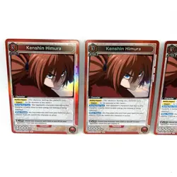 Union Arena Rurouni Kenshin Kenshin Himura Rare Foil UE11BT/RNK-1-088 Playset X4 - Image 2