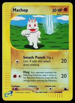 Pokemon Card - Machop Skyridge 74/144 Common Reverse Holo - Image 1