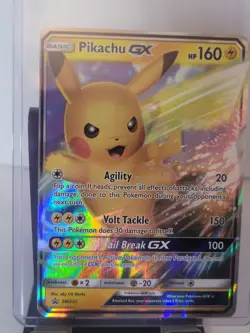 Pokemon Pikachu GX SM232 Full Art Promo Holo 160 HP Basic Card Pokemon TCG SM - Image 1