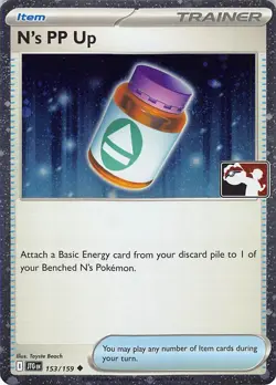 N's PP Up 153/159 Uncommon Prize Pack Series Cards Pokemon Holo Near Mint - Image 1