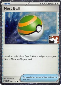 Nest Ball 181/198 Uncommon Prize Pack Series Cards Pokemon Holo Near Mint - Image 1
