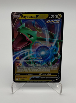 Pokemon Trading Card Game TCG Evolving Skies Rayquaza V 110/203 - Image 1
