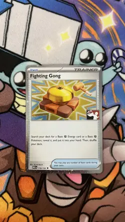 Fighting Gong Holo Pokemon Prize Pack Series 8 Promo Pokemon Card NM/LP - Image 1