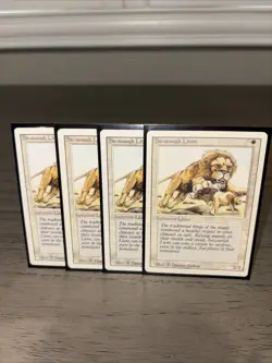 4x MtG Savannah Lions: Revised Edition LP - Image 1