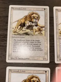 4x MtG Savannah Lions: Revised Edition LP - Image 3