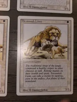 4x MtG Savannah Lions: Revised Edition LP - Image 5