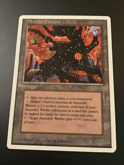 MTG 4th Edition Mishra's Factory LP - Image 1