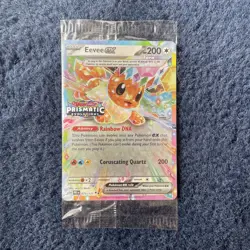 Eevee ex - 075/131 - Prismatic Evolutions Stamped Promo - Pokemon Card - SEALED - Image 1